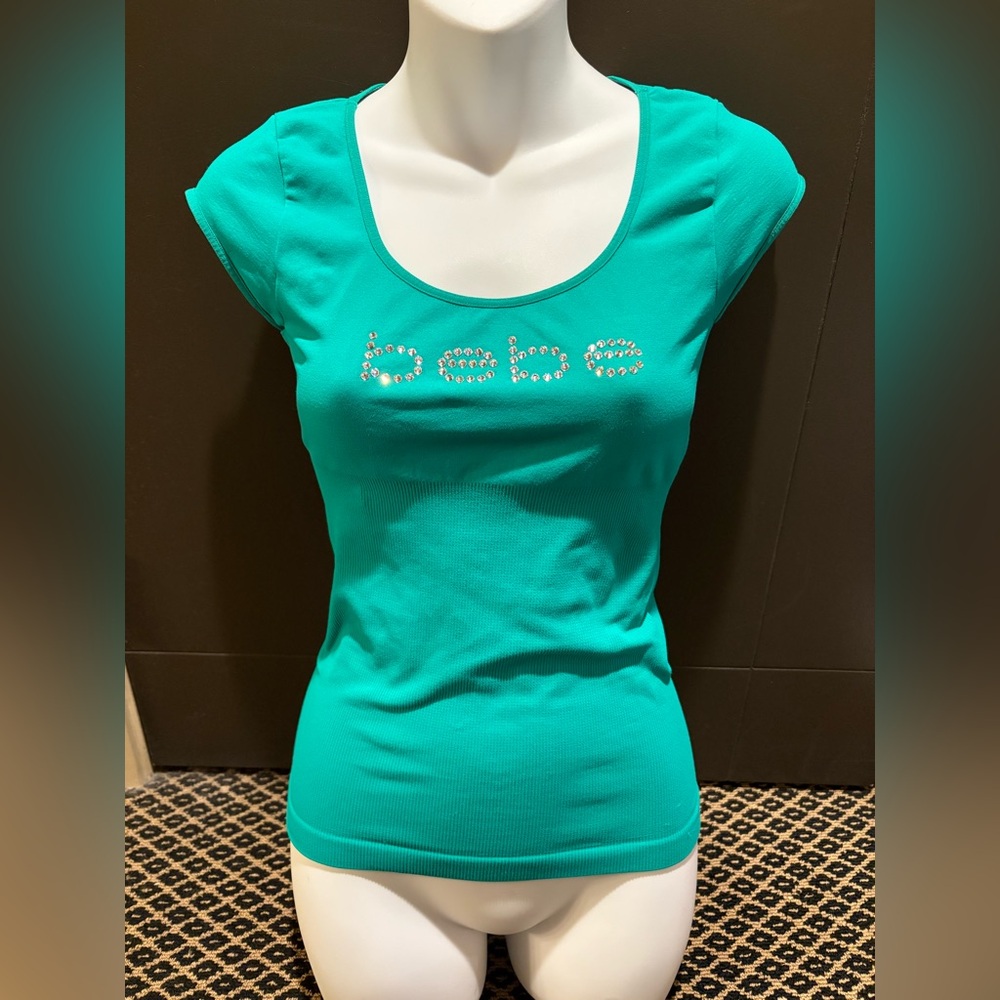 Bebe Teal Short Sleeve Tee